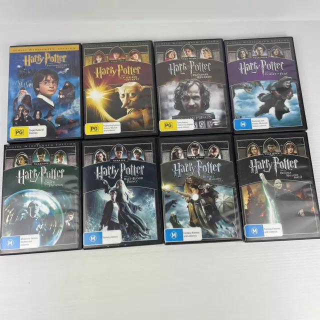 Harry Potter DVD Complete 8 Movie Collection Years 1 - 7 8 DVD Set