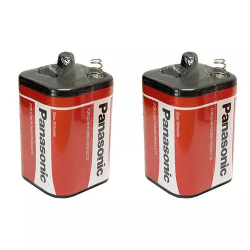 2x Panasonic 4R25R 6v PJ996 Torch Lantern Battery 6 Volt 908 996 430 Batteries