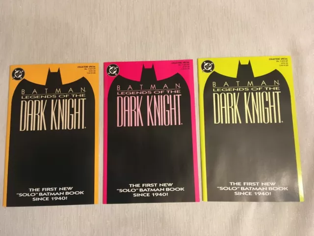 Batman Legends Of The Dark Knight #1 _NM / 9.4+  ( 3 book lot) DC 1989  Shaman
