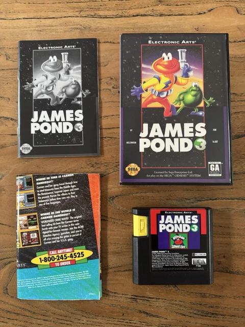 JAMES POND 3 SEGA MEGADRIVE MEGA DRIVE