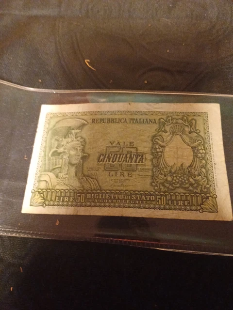 50 lire ITALIA ELMATA 31-12-1951 Unc
