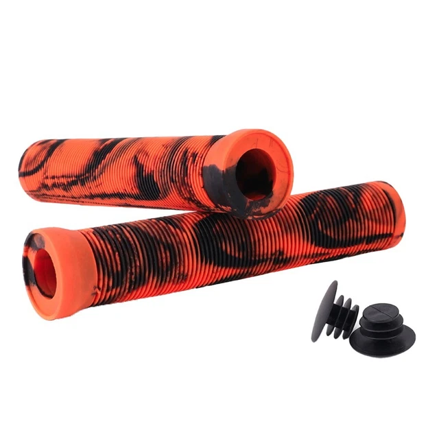 Manopole Morbide Per Manubrio Bici MX 7/8" - Un Paio Universale Per Sporca, BMX, Bici Da Corsa, Gomma Nera