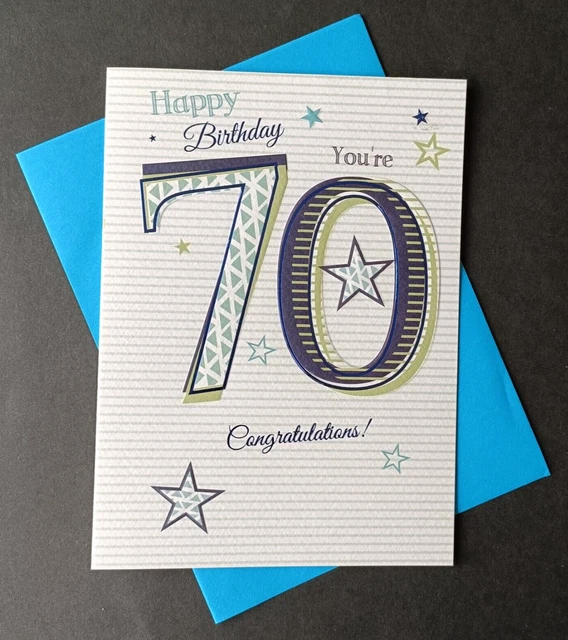 Age 70 birthday card – Cards Through The
