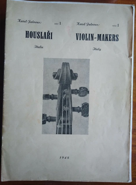 ITALIAN VIOLIN MAKERS by Karel Jalovec HB many photos labels