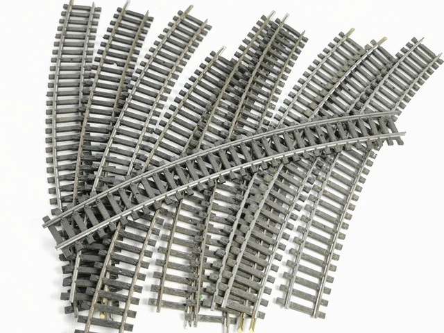 Rivarossi 7902 Ech O 12 Rails Courbes R = 80 Cm Rails Acier Dont 1 Avec Prise Alimentation Neuf Boit P Image 506511 Grande