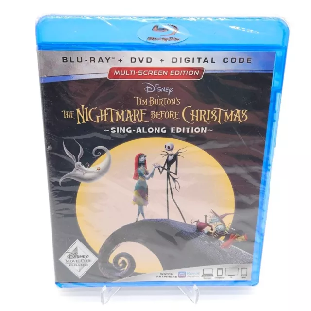 THE NIGHTMARE BEFORE Christmas Sing Along Edition BluRay DVD Disney