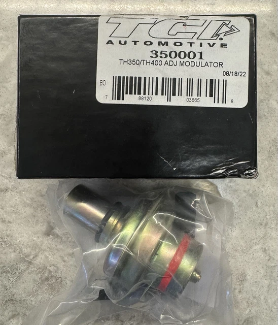 Black & Red Stripe Vacuum Modulator For TH350 & TH400 Transmissions - New Replacement
