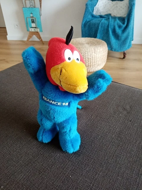 Peluche Sac à Dos Footix – Mascotte Coupe Du Monde 1998 (Taille 35, Multicolore)
