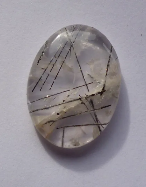 Quartz rutile, cabochon ovale 29x21x6 mm. 30 carats. Inde