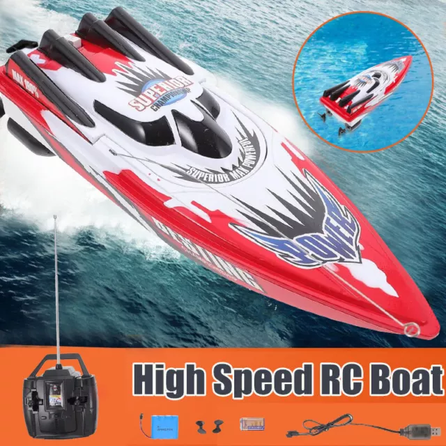 Ferngesteuertes Boot 15km/h Rennboot RC Boot Speedboot-Spielzeug Modelle Schiff