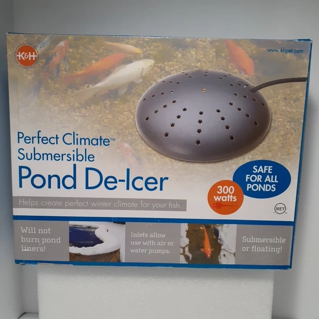 K&H Pet Products Thermo-Pond Perfect Climate Submersible Fish Frozen De-Icer