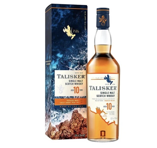 Talisker 10 Years Single Malt Scotch Whisky 70cl (Astucciato)