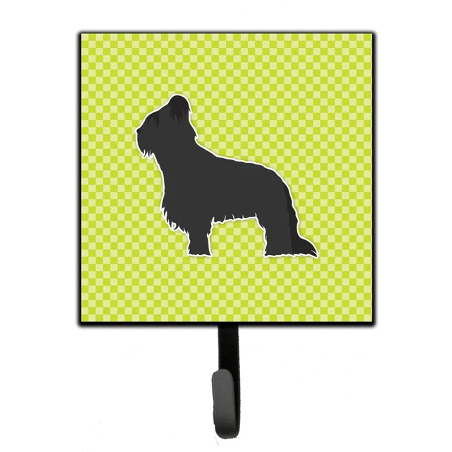 "Caroline's Treasures Briard Checkerboard Green Leash or Key Holder BB3826SH4...