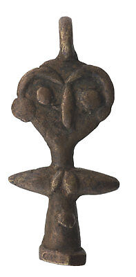 Pendant Doll Ashanti Art African 54 MM Door Keys Bronze Ethnic 26193