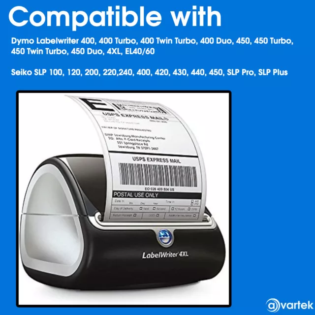 3 x 4XL Rolls (660 Labels) Dymo Compatible Labels (4x6") (104x159mm) S0904980 2