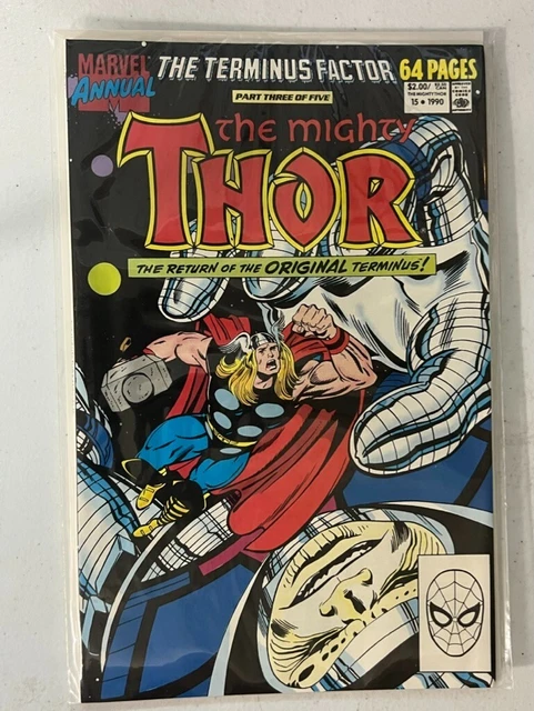 Marvel Annual The Terminus Factor The Mighty Thor Comic Book Vol 1 # 15 1990 | C