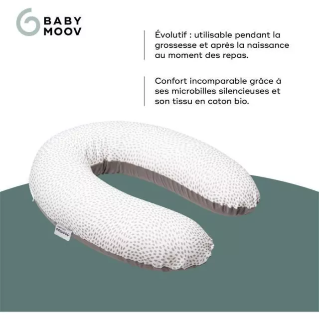 Babymoov Coussin de Maternité doomoo Buddy Risotto Taupe 3