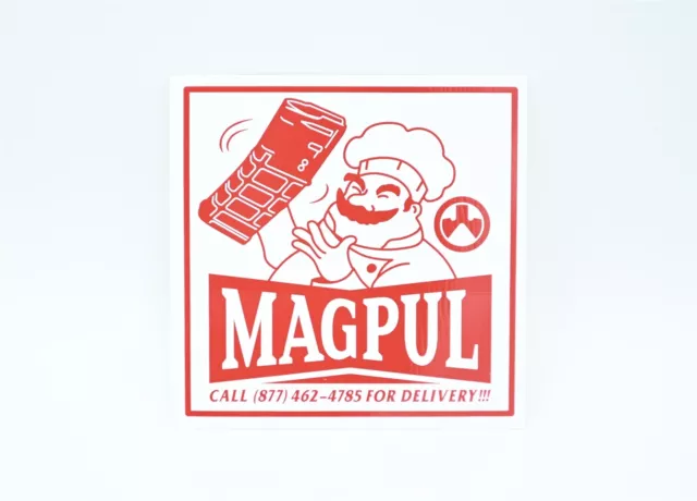 Magpul "Pizza Mags Delivery" Logo Sticker/Logo Decal Mapul Sling Mbus Shot Show