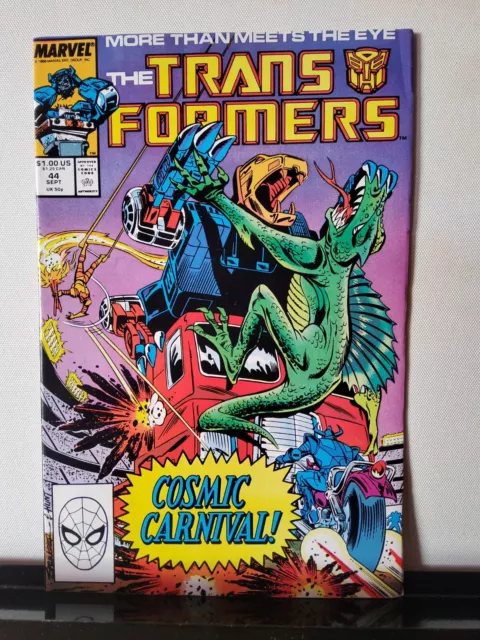 The Transformers No44 1st Print Marvel September 1988 Generation 1