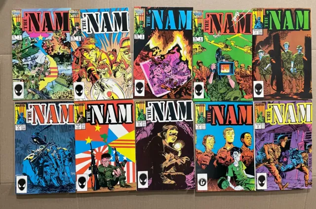Lot of 80 Marvel The 'NAM Comics 1-47, 49. 52-80, 82-84