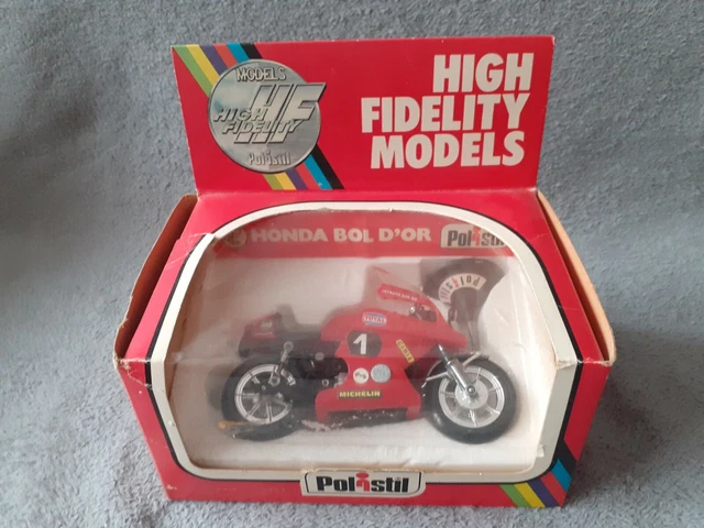 Moto Honda Bol D'or Polistil High Fidelity Models HF Neuf A-22 no Politoys