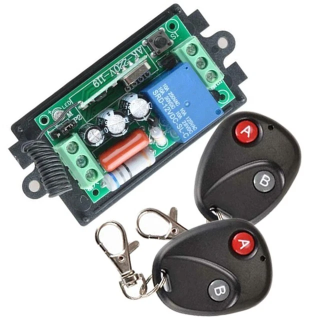 Telecomando senza Fili Interruttore AC 220V 1CH RF 433MHz Trasmettitore W/ Kit
