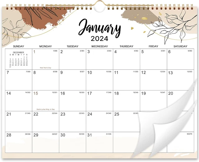 2024 WALL CALENDAR 2024 Calendar, 12 Months from Jan 2024 Dec