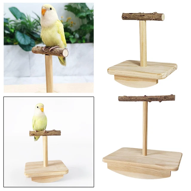 Échelle Pliable En Bois Pour Cage à Oiseaux - Jouet D'escalade Et Perchoir Pour Perroquets, Perruches, Petits Oiseaux - 4