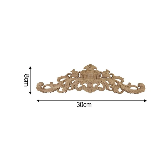 High Quality Log Wood Applique with Unpainted Finish for Versatile Home Decor