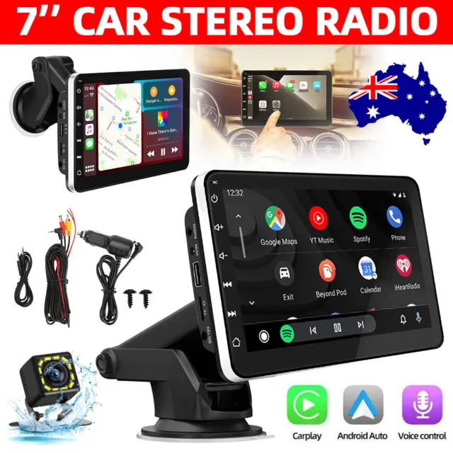 9"Car Stereo Radio For Wireless Apple Carplay&Android Auto Portable Head Unit FM
