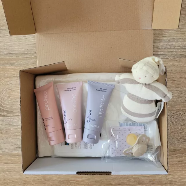 Newborn Baby Gift Unisex Present Organic Cotton  Shower Box Hamper Set Boy Girl