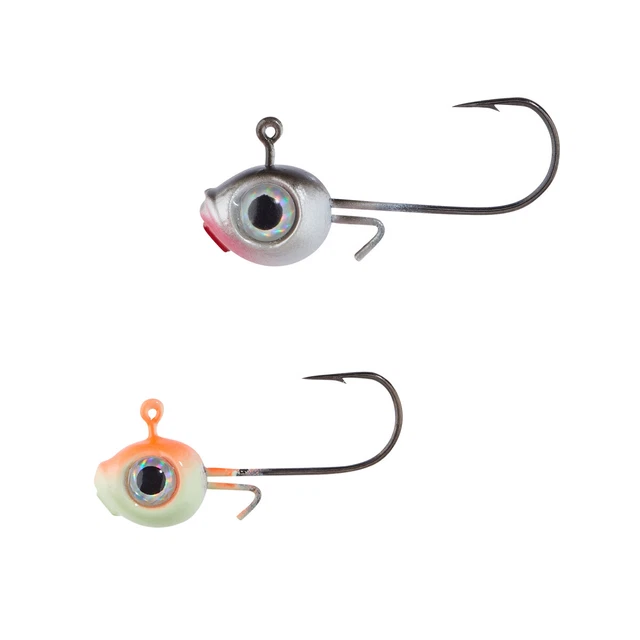 Balzer Micro Jig mit UV-Aktiven Augen Jigköpfe Jighead Bleikopf Mustad Haken