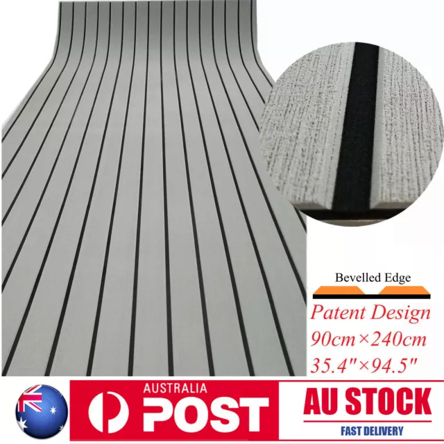 EVA Foam Boat Flooring Marine Teak Decking For Yacht Carpet Light Grey 90×240cm