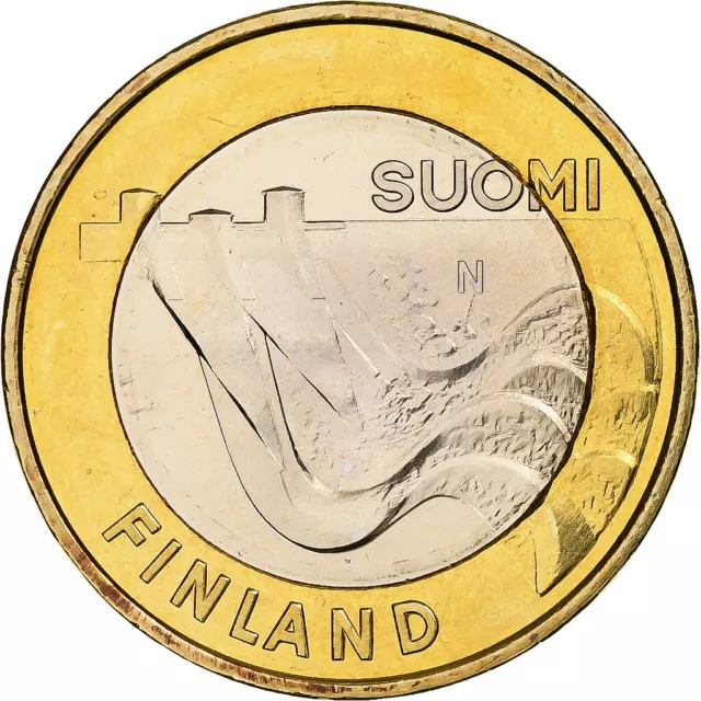 [#1162820] Finlande, 5 Euro, Le barrage d'Imatrankoski, 2013, SPL, Bimétallique