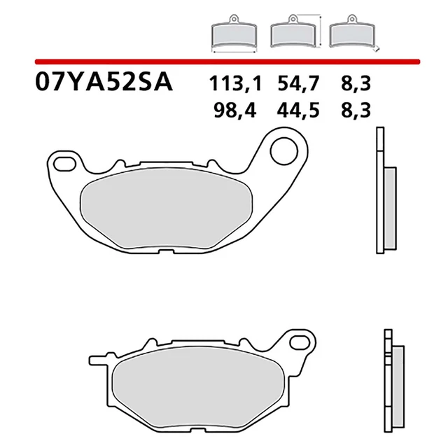 Brembo - Pastiglie Per Freno Anteriore Al Carbonio Ceramico, Per Moto Yamaha T-Max 500, Anno Di Immatricolazione: Dal 2008 Al 2012 / T-Max 530 - Anno Di Immatricolazione: Dal 2012 Al 2017