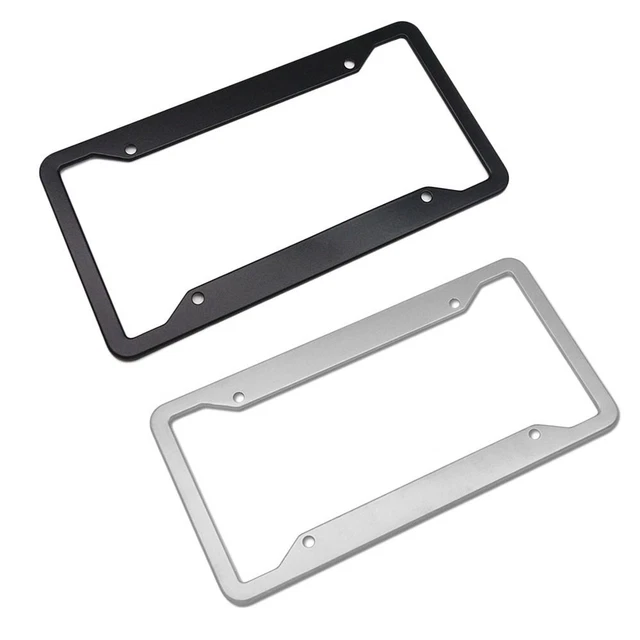 Telaio targa universale metallo semplice per auto decorazione esterna riadattamento telaio auto telaio