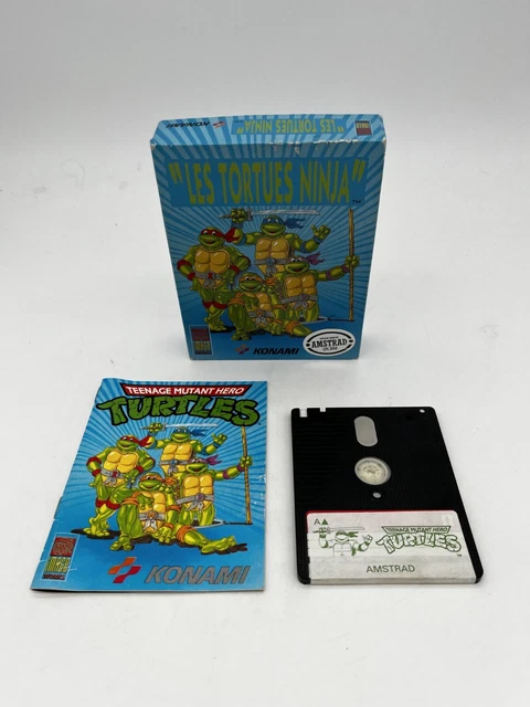 TEENAGE MUTANT HERO TURTLES (1990) IMAGEWORKS ★ AMSTRAD CPC 6128 ★Complet Disk ✅