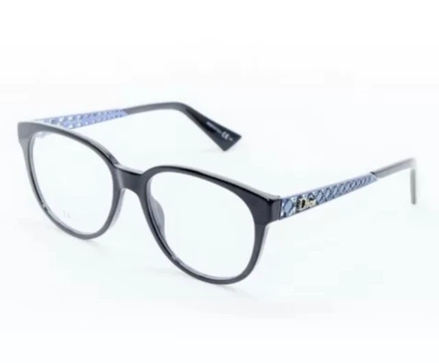 CHRISTIAN DIOR Diorama O2 CST Black/Blue Full Rim Glasses Eyeglasses Frames ￼