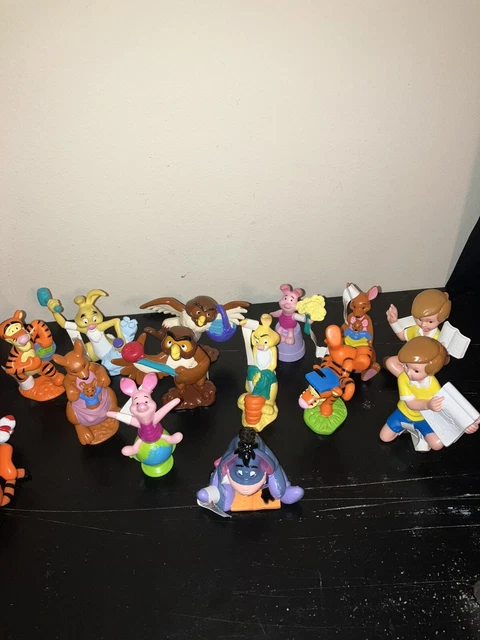 WINNIE THE POOH DISNEY 2” - 4” SOLID PVC FIGURES Pooh Eeyore Piglet Tigger