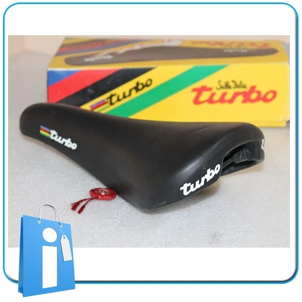 Selle Italia Turbo Matic Vintage Années 90 - Cuir - Pour VTT Ou Route