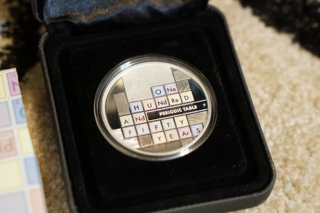 Silver Proof Coin 150 Years of the Periodic Table 2019 1oz Perth Mint