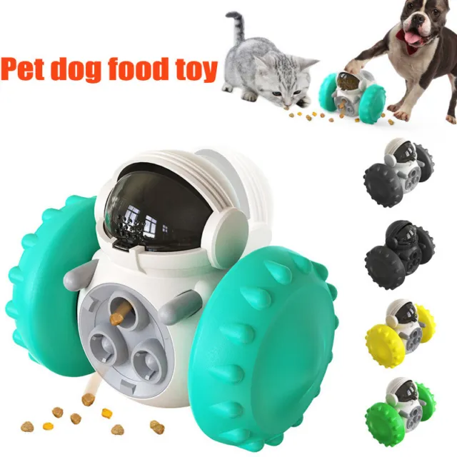 Pet Dog Food Toy Dispenser Interactive Tumbler Puppy Cat Treat Food Ball Feeder