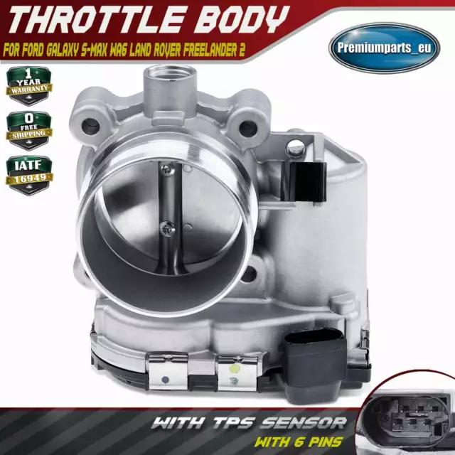 Throttle Body w/ TPS Sensor for Ford Galaxy S-Max WA6 Land Rover Freelander 2