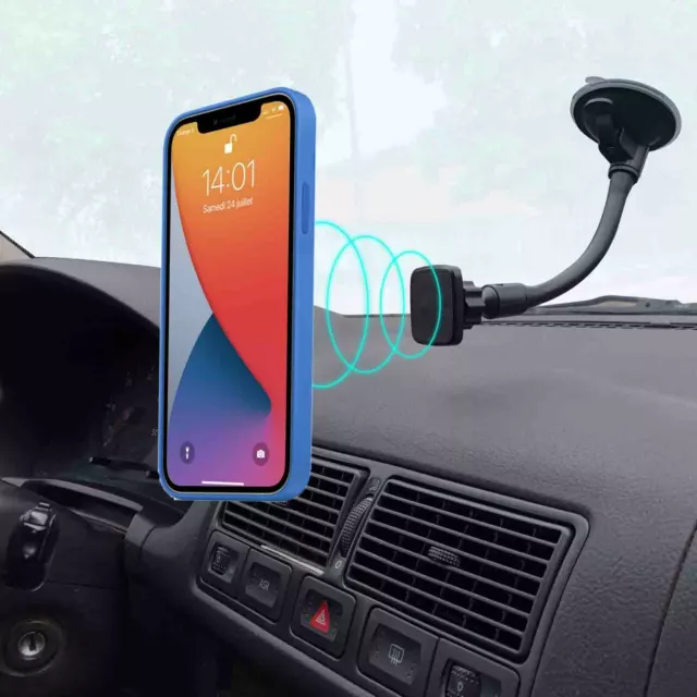 Support aimant téléphone voiture magnétique pour pare-brise ou tableau de bord