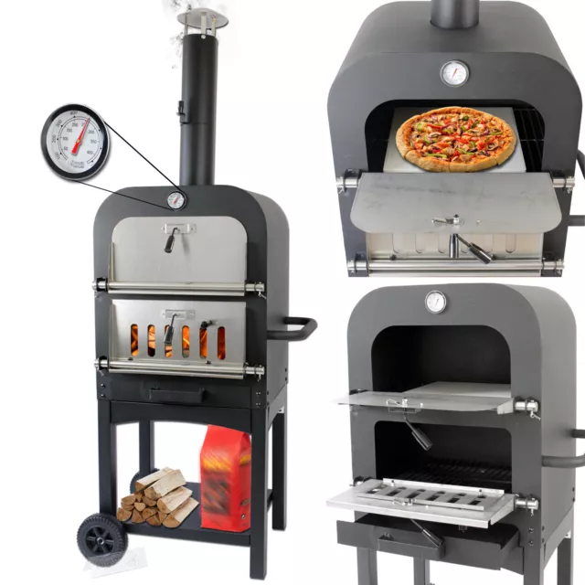 Buschbeck Pizzaofen Napoli Pizzastein Keramik Grill Ofen Outdoor Pizza Holz