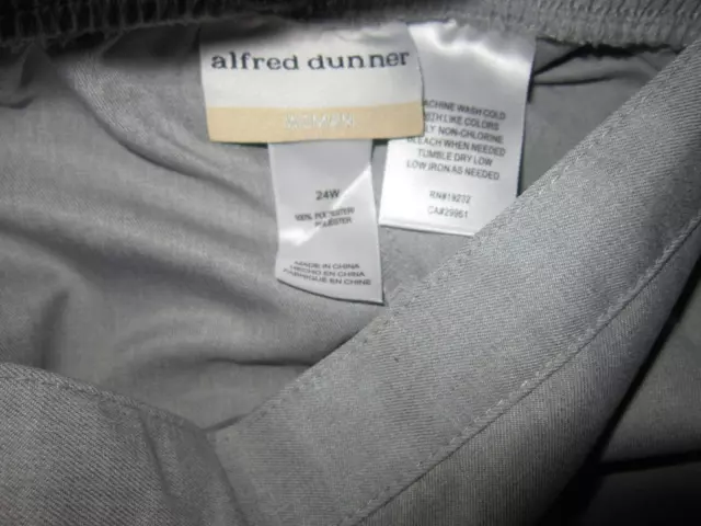 ALFRED DUNNER WOMAN Plus New Sz 24W Classic Fit Pants Slacks Comfort ...