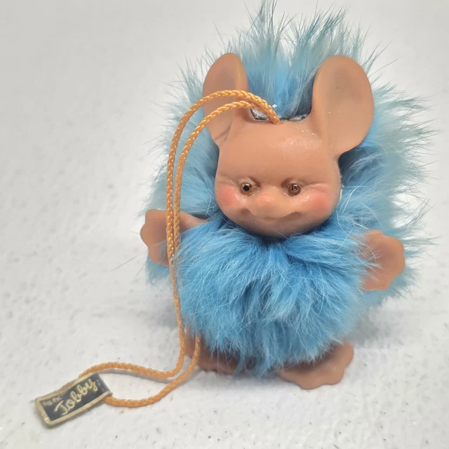 poupee troll rauls happy gang souris violet vintage 1968 vrai fourrure