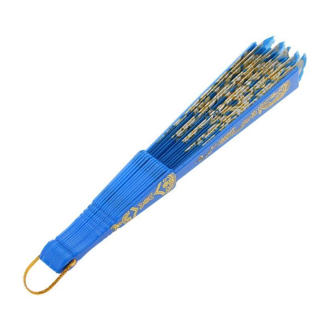 Manifani cinesi con fodera pieghevole per danza Wing Chun – blu cielo