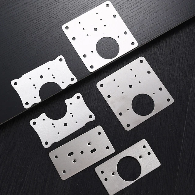 Stainless Steel Hinge Repair Piece Cabinet Door Fixing Plate Mounting Gas-xd