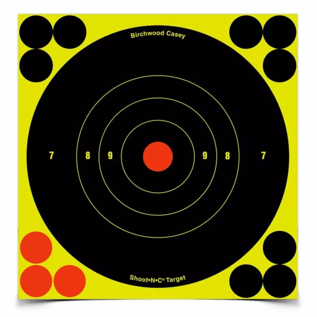 Shoot NC REACTIVE Targets 6" Pack of 12 Birchwood Casey Shoot N C